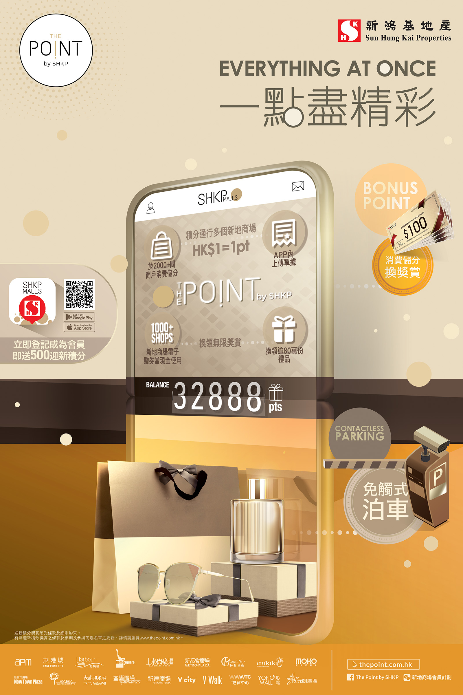 The Point by SHKP, an integrated loyalty program covering 18 SHKP malls