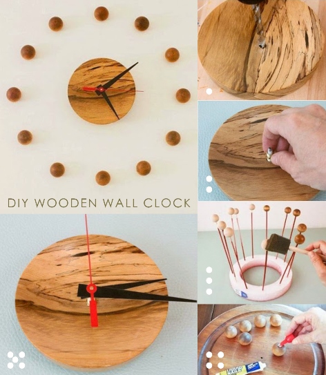 DIY 木製牆鐘